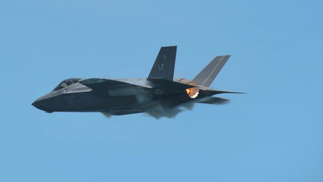 The F-35 demonstration during the 2018 Ocean City Air Show on Saturday, June 16, 2018