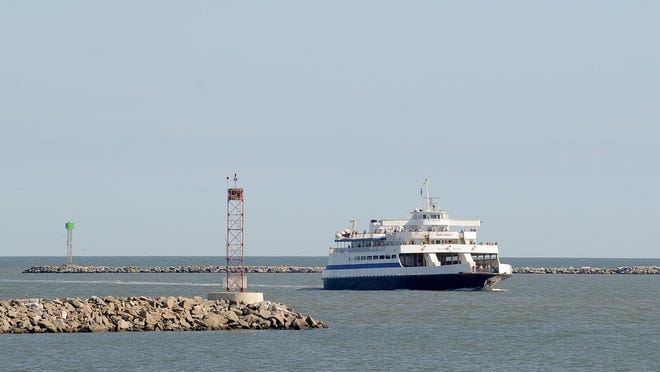Take the ferry from Lewes to Cape May, New Jersey.