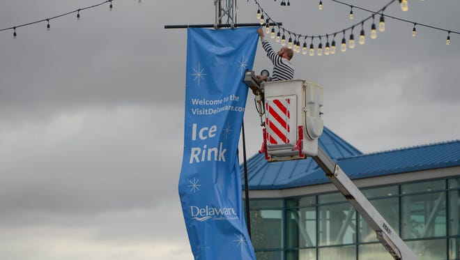 The Delaware Tourism office unveiled the new "Visit Delaware Ice Rink" at the Winter Wonderfest Center located at the Cape May-Lewes Ferry Terminal and also in the Cape Henlopen State Park. That will run Nov. 17 to December 31, 2017.