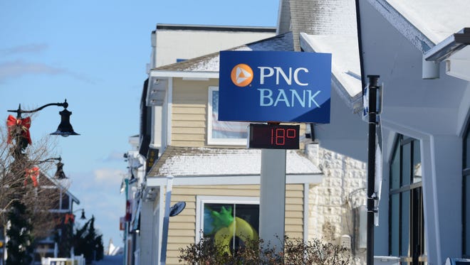 The PNC Bank in Bethany Beach temperature reads 18 degrees on Friday, Jan. 5, 2018. the day after the blizzard.