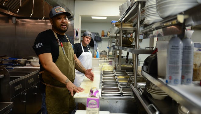 Matt's Fish Camp Maurice Catlett, Executive Chef, talks about the morning daily prep that is needed to keep a restaurant running smoothly on Tuesday, Feb. 13, 2018 at Matt's Fish Camp located in Lewes, Del.
