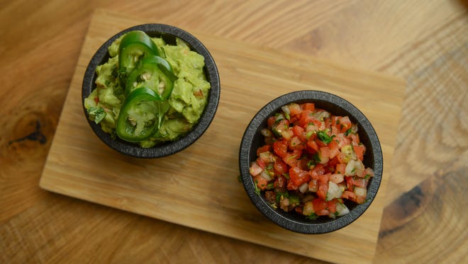 One of Bayside Cantina appetizers house-made guacamole made with Haps avocados on Tuesday, May 1, 2018.