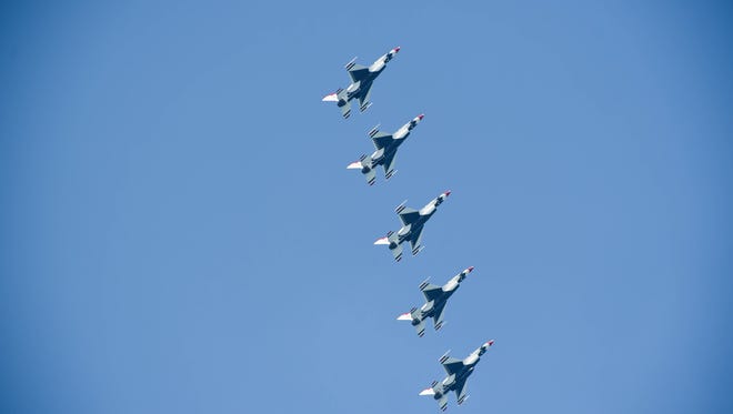 The Thunderbirds perform during the 2018 Ocean City Air Show on Saturday, June 16, 2018