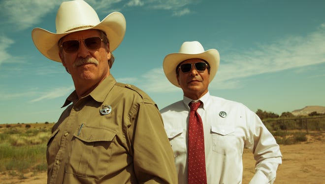 Jeff Bridges (foreground) and Gil Birmingham in 'Hell or High Water.'