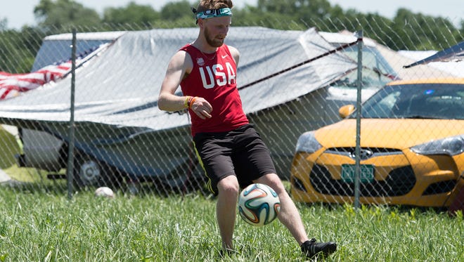 Firefly Music Festival set up a soccer field in the north camping area, a request that festival goers ask for this year.