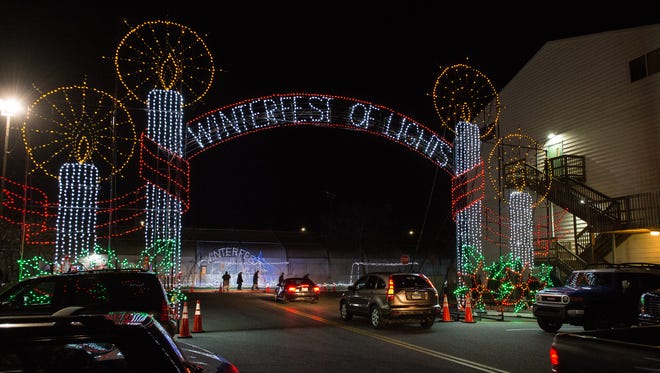 A view of a lighting display during Ocean City's Winterfest of Lights on Thursday, Nov. 16, 2017.
