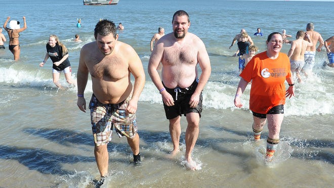 Over 3,500 "polar bears" braved 41-degree water to take the 26th Annual Lewes Polar Bear Plunge, held at Rehoboth Beach on Sunday, Feb. 5. The event raises money for Special Olympics Delaware.