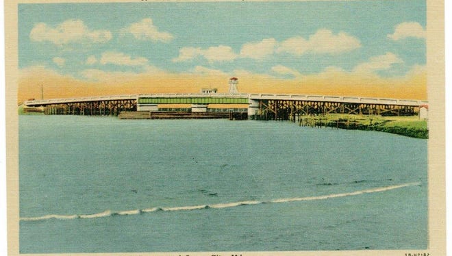 Indian River bridge postcard.