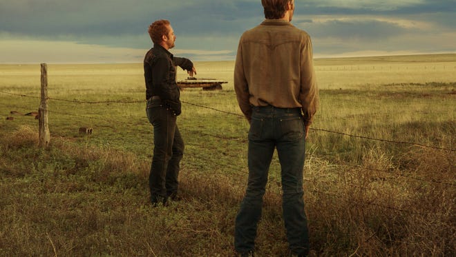 Ben Foster (left) and Chris Pine in a scene from 'Hell or High Water.'