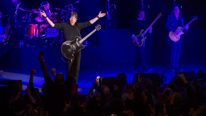 George Thorogood and The Destroyers perform at The Grand Opera House in Wilmington, Del. on Tuesday night.