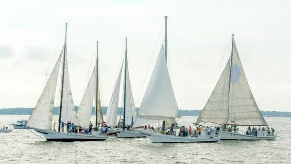 The 55th annual Skipjack Races get underway in Deal Island.