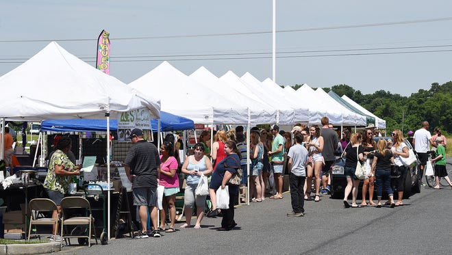 Great weather brought out a good crowd at "Veggie Fest" at Epworth Methodist Church on Glade Road near Rehoboth Beach on Saturday.
