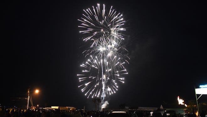 Dewey Beach shot off their Fireworks at NorthBeach on Tuesday July 4th to the delight of thousands of visitors.
Special to the News Journal / Chuck Snyder
