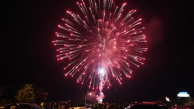 Dewey Beach shot off their Fireworks at NorthBeach on Tuesday July 4th to the delight of thousands of visitors.
Special to the News Journal / Chuck Snyder
