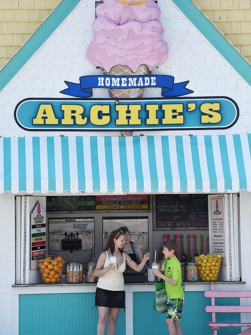 Archie's on Rehoboth Avenue serves up juice, ice cream and other delicious treats the Friday before Memorial Day.