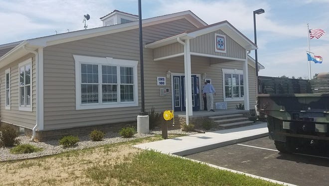 The exterior of the new Medic 104/EMS Supervisor 100 station near Lewes.