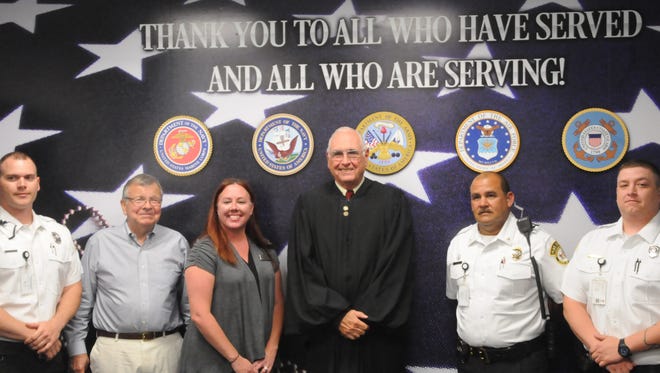 Jessica Finan was recognized by the Delaware Veterans Treatment Court on June 29 for her work as the executive director of the Home of the Brave Foundation.