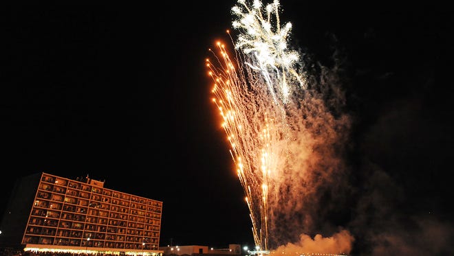 A crowd estimated at over 150,000 came to Rehoboth Beach to watch fireworks on the beach Sunday, July 2.