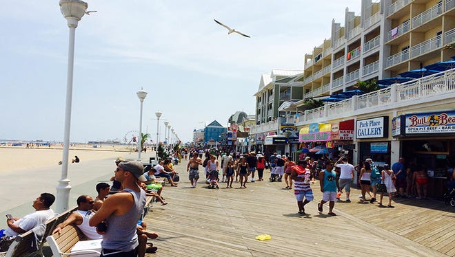 The Ocean City Boardwalk remains busy during the summer season.