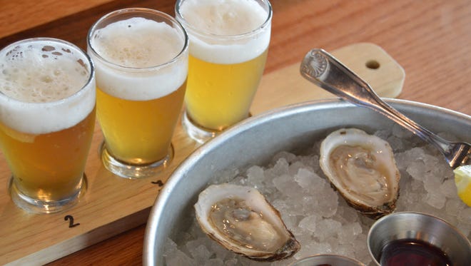 Beer and oysters are the perfect combination,  Andrew Harton, Big Oyster Brewery's head brewer, says.