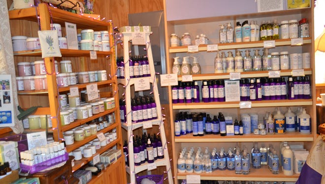 In addition to honey, Lavender Fields farm sells an array of personal care products made with lavender, including soap, bath salts, lip balms and lotions.