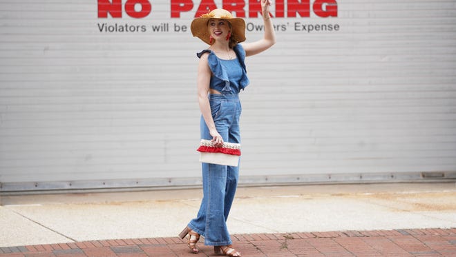 Skyler Bouchard, a food blogger and entrepreneur, models some of her favorite fashions.