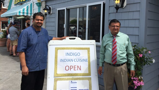 Raghu, left, and Suraj Kumar, co-owners of Indigo on Rehoboth Avenue.