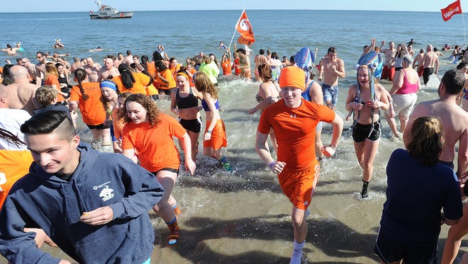 Over 3,500 "polar bears" took the 26th Annual Lewes Polar Bear Plunge, held at Rehoboth Beach on Sunday, Feb. 5. The event raises money for Special Olympics Delaware.