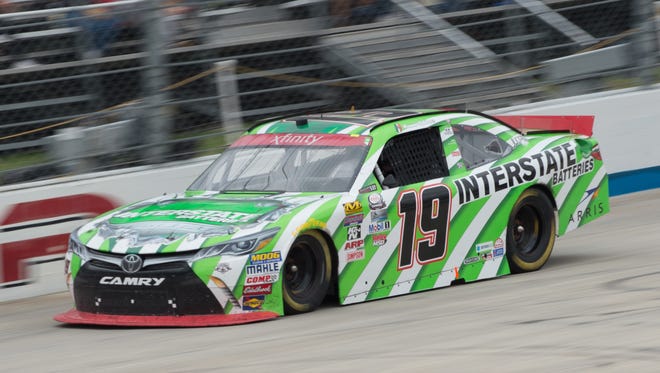 Daniel Suarez wins the Drive Sober 200 presented by the Delaware Office of Highway Safety NASCAR Xfinity Series race at Dover International Speedway in Dover, Del.