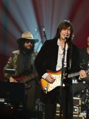 Larry Campbell performs during the Love For Levon Benefit Concert in 2012 in East Rutherford, New Jersey.