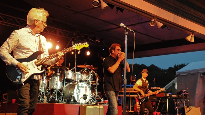Huey Lewis and the News performed on Wednesday at the Freeman Stage.