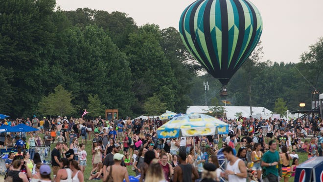 Festival-goers fill The Woodlands for day two of Firefly Music Festival.
