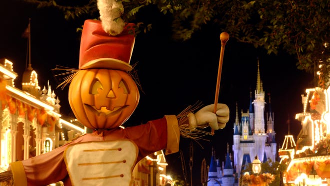 Whether they are in costume or not, visitors can go trick-or-treating at locations throughout the Magic Kingdom.