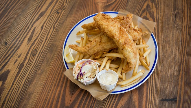 Fish and chips from Matt's Fish Camp.