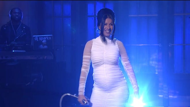 Cardi B's appearance on Saturday Night Live got the Internet talking, but it wasn't about her performance or her latest album.