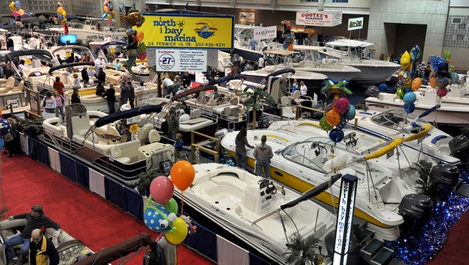 In this file photo, the OC Seaside Boat Show floor is packed. The 35th annual show runs Feb. 16-18.