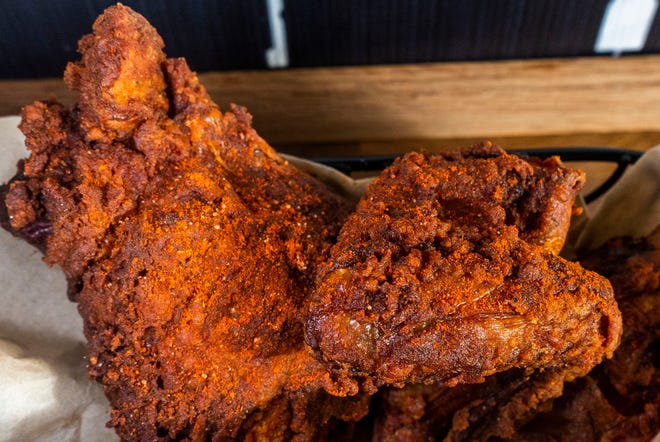 The Awaze Spicy Berbere seasoned fried chicken at Doro Bet in Philadelphia on Wednesday, Dec. 20, 2023.