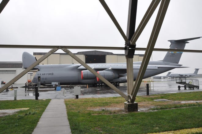 At Delaware’s inaugural Tuskegee Airmen Commemoration Day Expo at Dover Air Force Base March 28, students interested in the military had the chance to tour the C-5 Super Galaxy cargo plane.