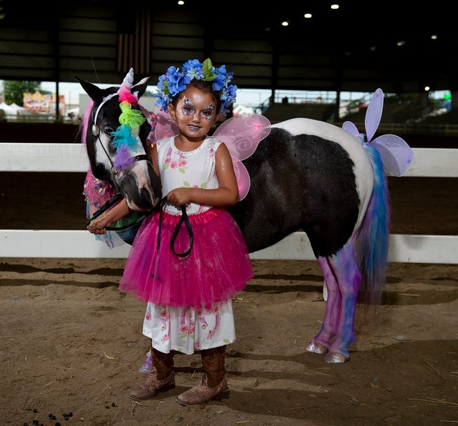 Participants in the pretty animal contest at the Delaware State Fair in Harrington.