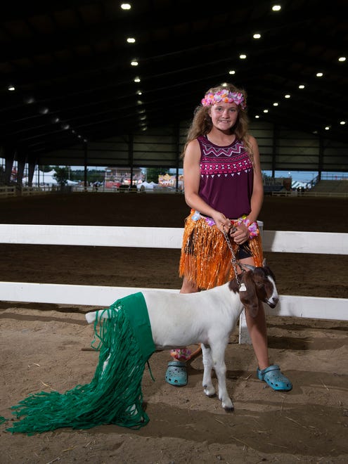 Participants in the pretty animal contest at the Delaware State Fair in Harrington.