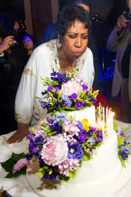 Aretha Franklin celebrates her 69th birthday, in New York, Friday, March 25, 2011.