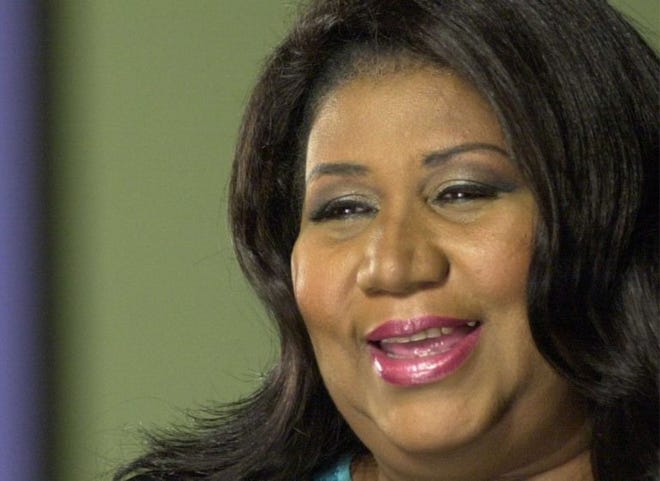 Singer Aretha Franklin is shown in Detroit, Mich., March 17, 2001, in this photo provided by VH1. Franklin and her music will be feted by the likes of Janet Jackson, Mary J. Blige and Jill Scott on VH1's ""Divas"" show, in a concert which will air live from New York's Radio City Music Hall scheduled for April 10.