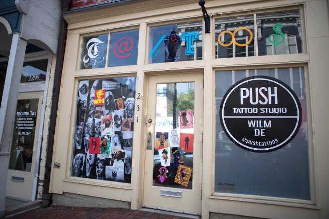 PUSH Tattoo Studio on North Market Street in downtown Wilmington.