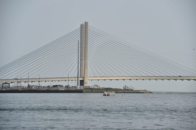 View of the Indian River Inlet Bridge.