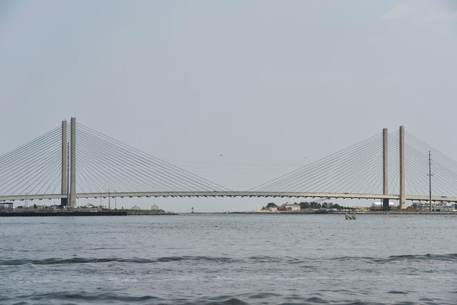 View of the Indian River Inlet Bridge.