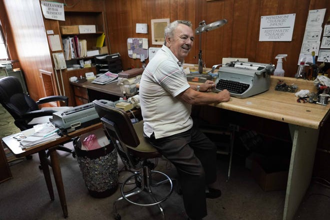 Alexander Rybak is closing the doors to his typewriter and machine repair shop Eastern States Business Equipment Co. on Philadelphia Pike. Rybak is one of last typewriter repairman in Delaware spending decades fixing typewriters, adding machines, cash registers, and many other machines.