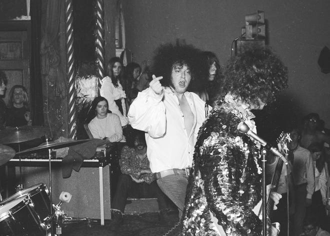 The MC5 at the Grande Ballroom in Detroit in 1971. The scene is part of the MC5 documentary "Louder Than Love."