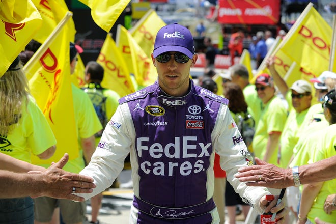 No. 16: Denny Hamlin finished 12th in Charlotte last weekend but doesn ' t have a victory in 2018 despite sitting on the pole in four races. In Dover, he won the NASCAR Xfinity Cup Series races in 2007 and 2008.