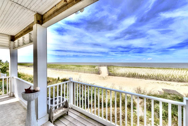 The house at 1416 S. Bay Shore Drive in Broadkill Beach is just steps from a quiet beach.