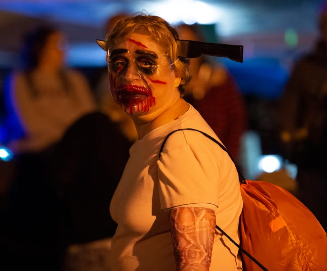 Zombie walk at the Milton Zombie Fest 2018 in downtown Milton.